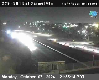 NB 15 at Carmel Mountain Rd.