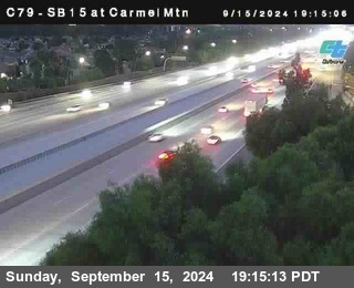 NB 15 at Carmel Mountain Rd.