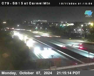 NB 15 at Carmel Mountain Rd.