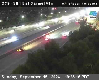 NB 15 at Carmel Mountain Rd.