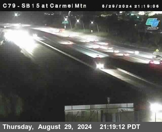 NB 15 at Carmel Mountain Rd.