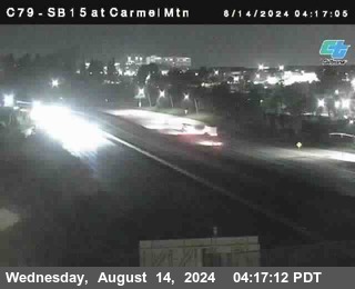 NB 15 at Carmel Mountain Rd.