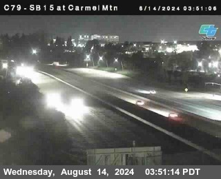 NB 15 at Carmel Mountain Rd.