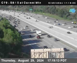 NB 15 at Carmel Mountain Rd.