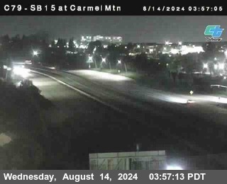 NB 15 at Carmel Mountain Rd.