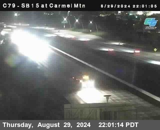 NB 15 at Carmel Mountain Rd.