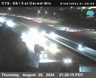 NB 15 at Carmel Mountain Rd.