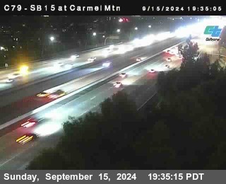 NB 15 at Carmel Mountain Rd.