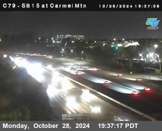 NB 15 at Carmel Mountain Rd.