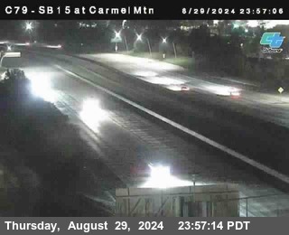 NB 15 at Carmel Mountain Rd.