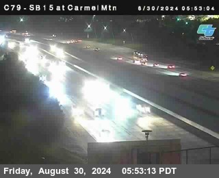 NB 15 at Carmel Mountain Rd.