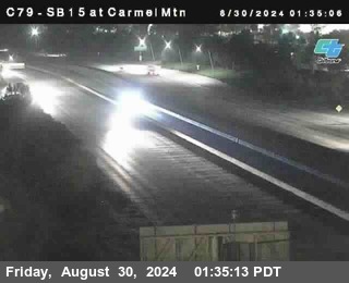 NB 15 at Carmel Mountain Rd.