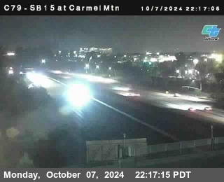 NB 15 at Carmel Mountain Rd.