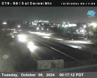 NB 15 at Carmel Mountain Rd.