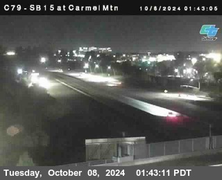 NB 15 at Carmel Mountain Rd.