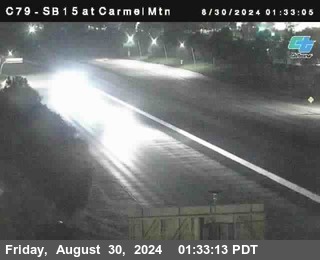 NB 15 at Carmel Mountain Rd.