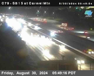 NB 15 at Carmel Mountain Rd.