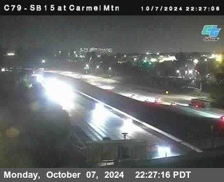 NB 15 at Carmel Mountain Rd.