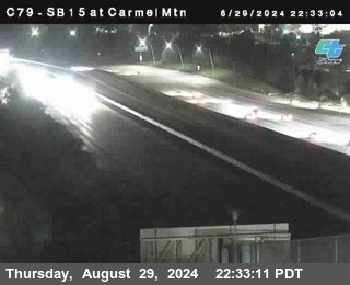 NB 15 at Carmel Mountain Rd.