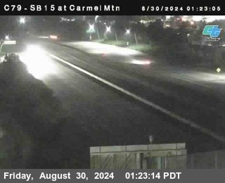 NB 15 at Carmel Mountain Rd.