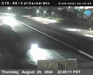 NB 15 at Carmel Mountain Rd.