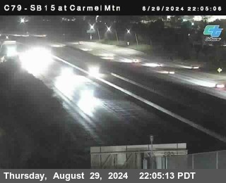 NB 15 at Carmel Mountain Rd.