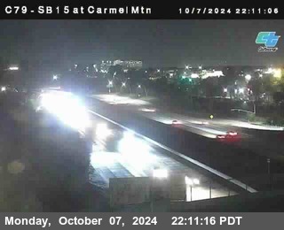 NB 15 at Carmel Mountain Rd.