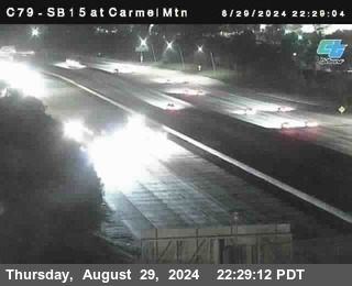 NB 15 at Carmel Mountain Rd.