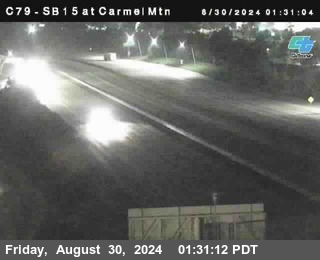 NB 15 at Carmel Mountain Rd.