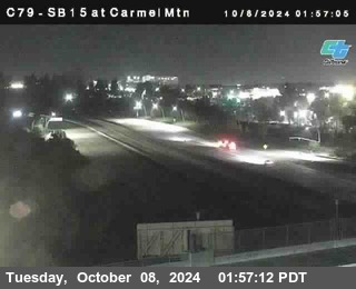 NB 15 at Carmel Mountain Rd.