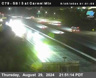 NB 15 at Carmel Mountain Rd.