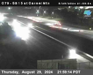 NB 15 at Carmel Mountain Rd.