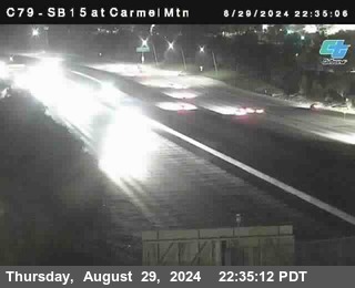 NB 15 at Carmel Mountain Rd.