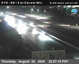 NB 15 at Carmel Mountain Rd.