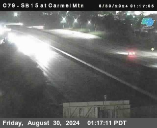 NB 15 at Carmel Mountain Rd.