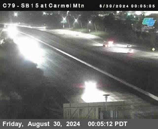 NB 15 at Carmel Mountain Rd.