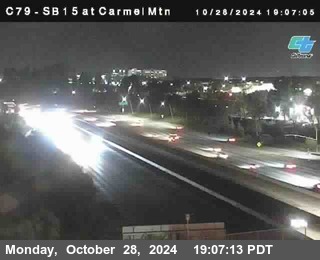 NB 15 at Carmel Mountain Rd.