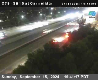 NB 15 at Carmel Mountain Rd.