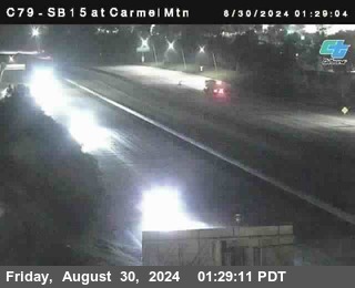 NB 15 at Carmel Mountain Rd.