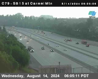 NB 15 at Carmel Mountain Rd.