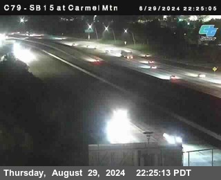 NB 15 at Carmel Mountain Rd.