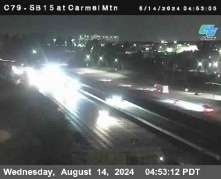 NB 15 at Carmel Mountain Rd.