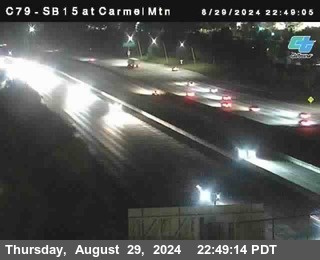 NB 15 at Carmel Mountain Rd.