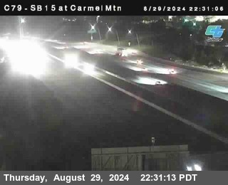 NB 15 at Carmel Mountain Rd.