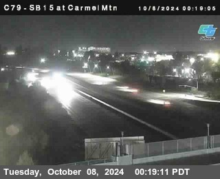 NB 15 at Carmel Mountain Rd.