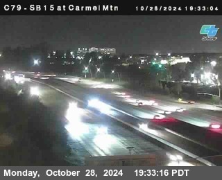 NB 15 at Carmel Mountain Rd.