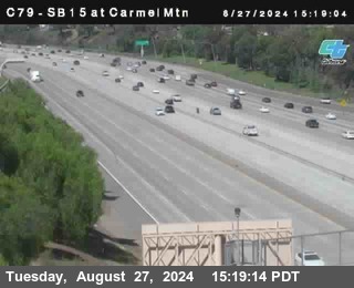 NB 15 at Carmel Mountain Rd.