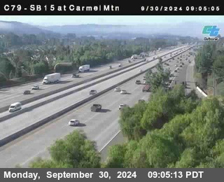 NB 15 at Carmel Mountain Rd.