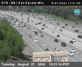 NB 15 at Carmel Mountain Rd.