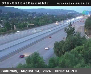 NB 15 at Carmel Mountain Rd.